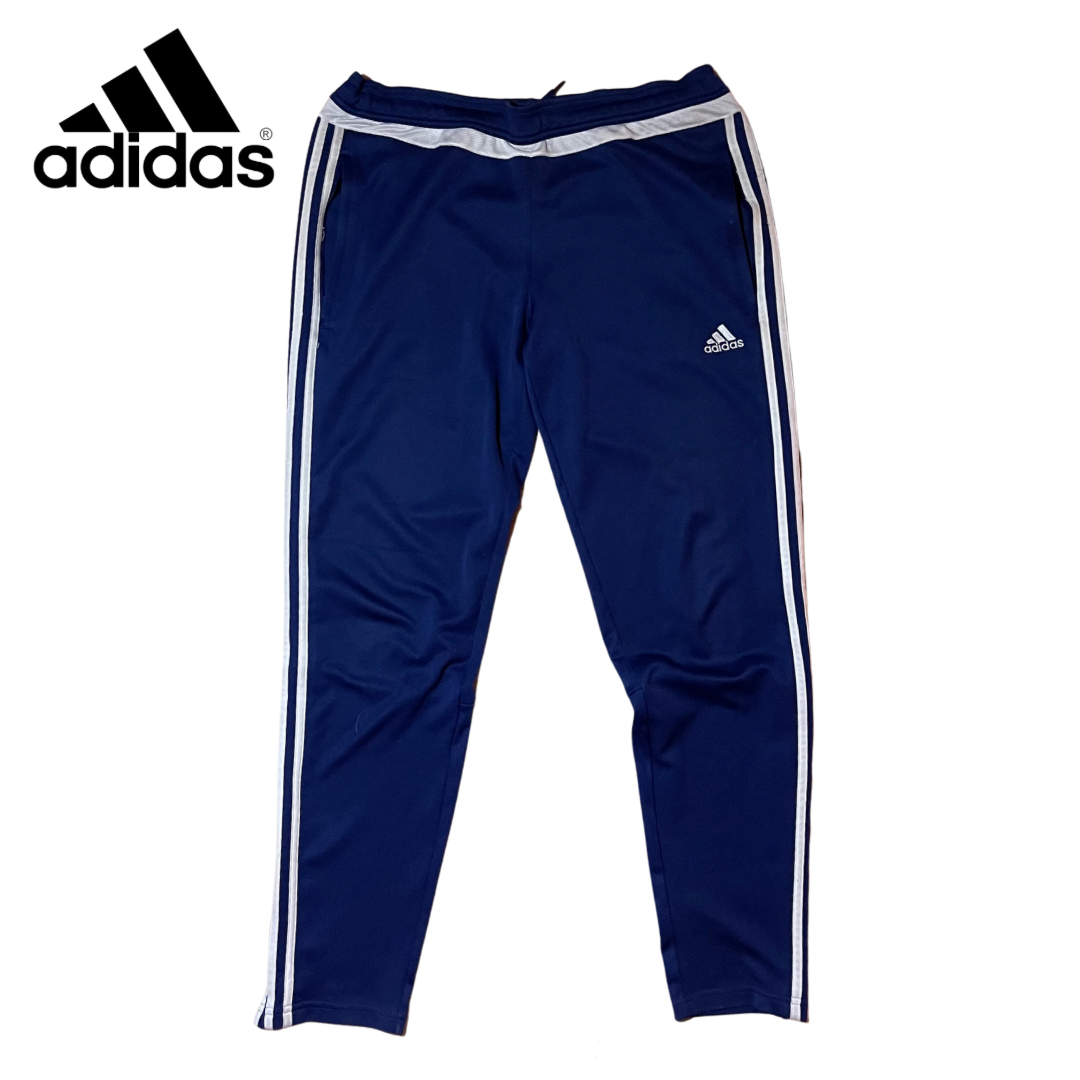 Adidas Navy Striped Sweatpants