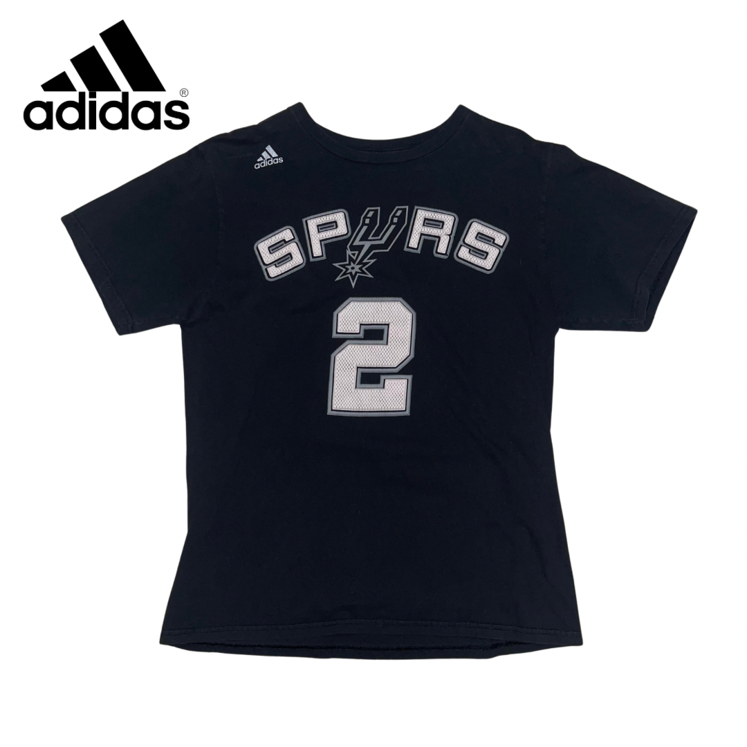 Adidas Spurs Leonard Black and White T-Shirt