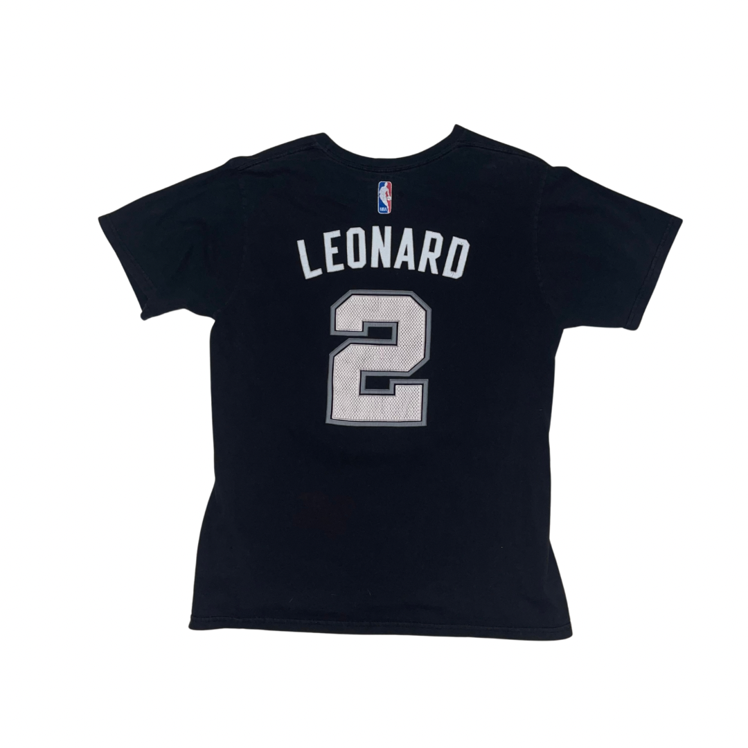 Adidas Spurs Leonard Black and White T-Shirt