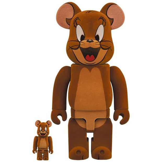 Bearbrick Tom and Jerry: Jerry Flocky 100% & 400% Set