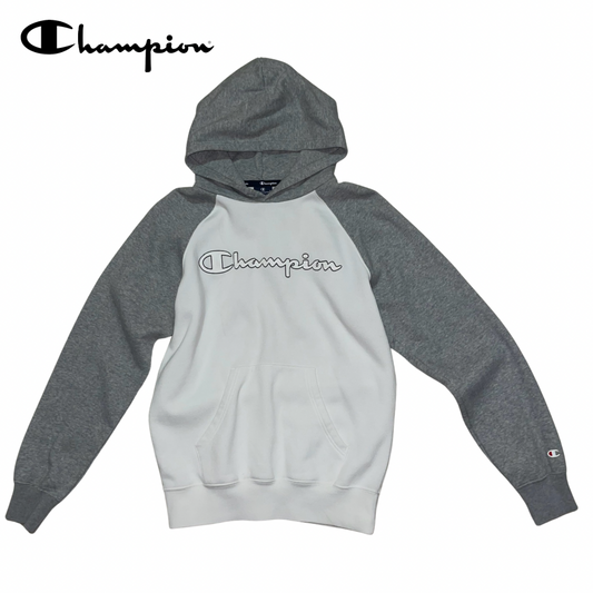 Champion Hoodie Grey/White