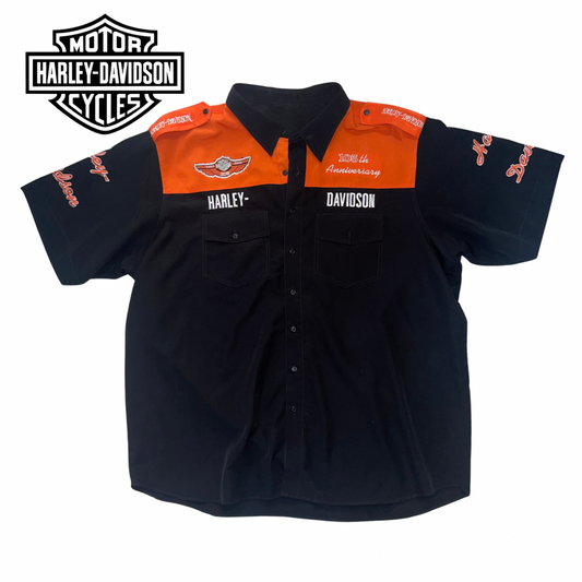 Harley Davidson 105 Anniversary Button Up