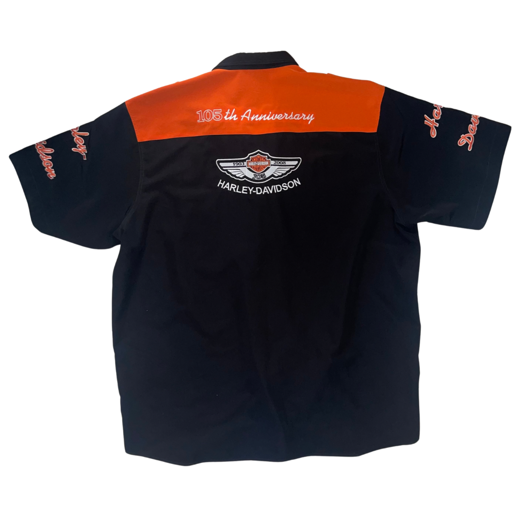 Harley Davidson 105 Anniversary Button Up