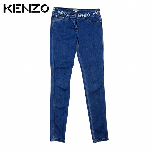 Kenzo Navy Denim Jeans Woman's