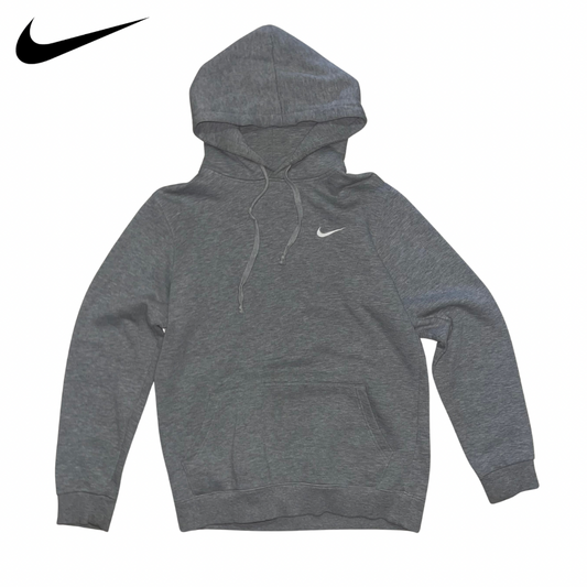 VINTAGE Nike Hoodie Grey With White Tick