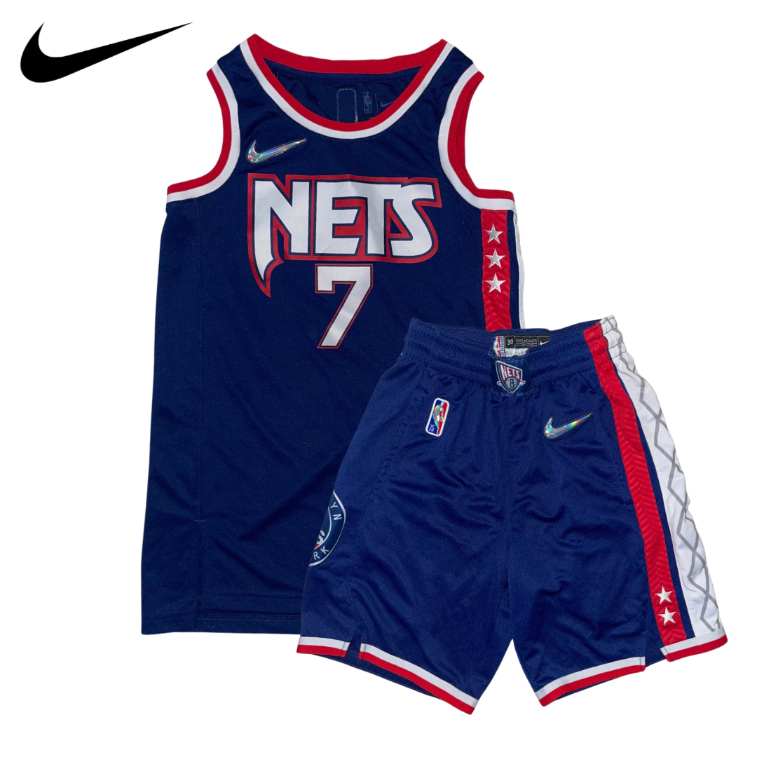 Nike NBA Brooklyn Nets City Edition 75th Anniversary Swingman Jersey & Shorts Set