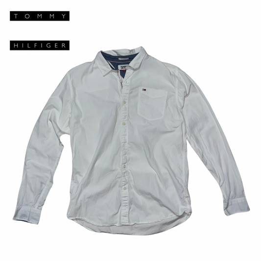 Tommy Hilfiger Button Up Long Sleeve White