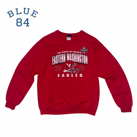 Eastern Washington Eagles Red Crewneck